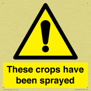 These crops have been sprayed